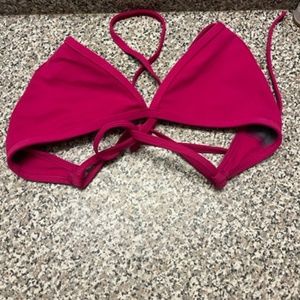 Jolyn Triangle Dragon Fruit Bikini Top - Large